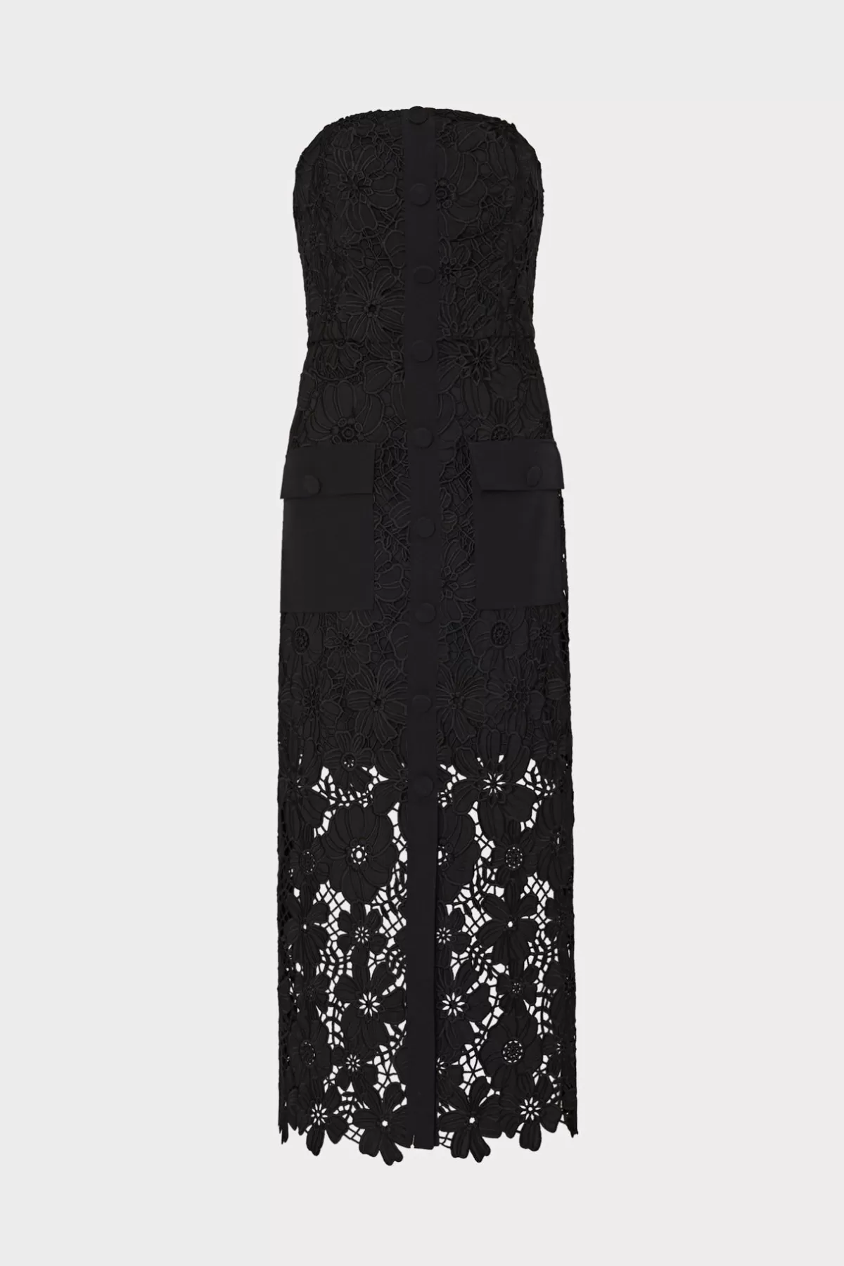 Adrienne Roja Lace Midi Dress-MILLY Store