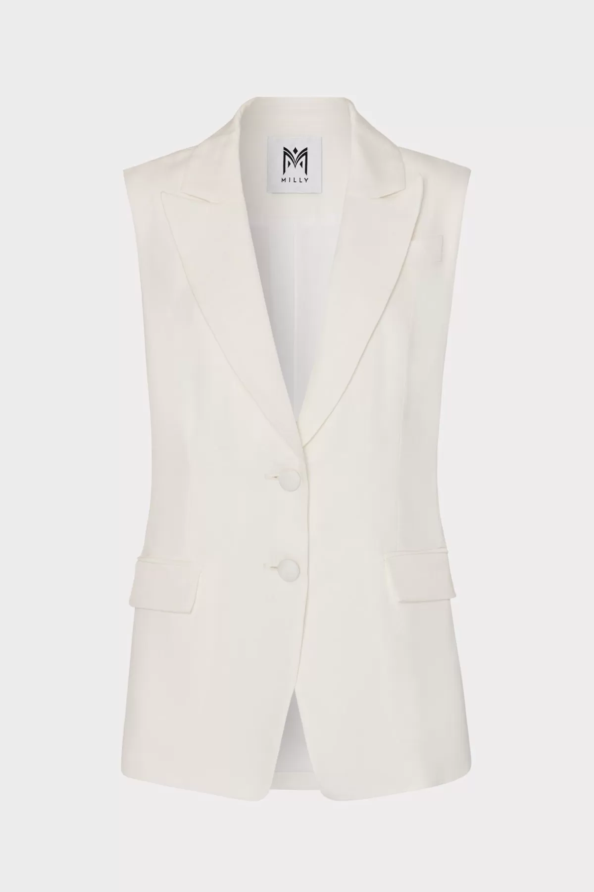 Alba Sleeveless Blazer-MILLY Shop