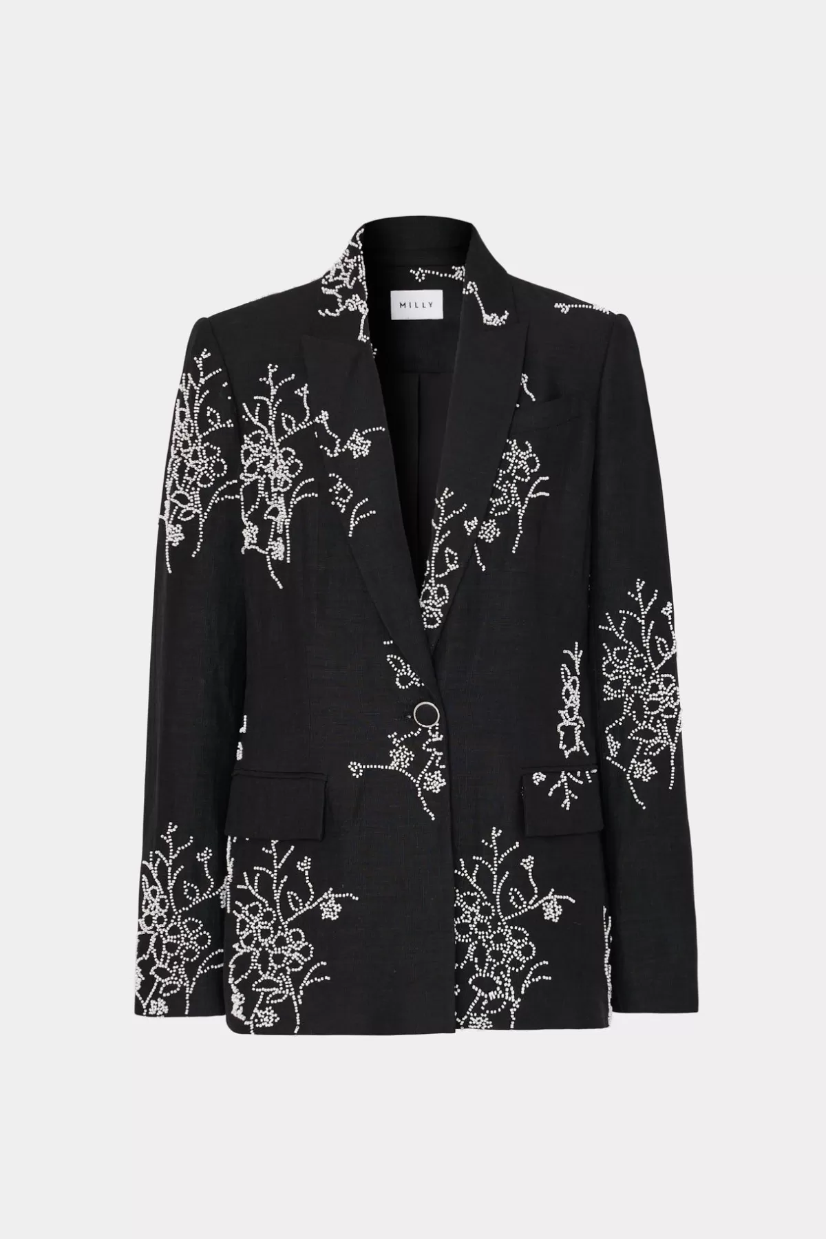 Alexa Beaded Embroidery Blazer-MILLY Sale