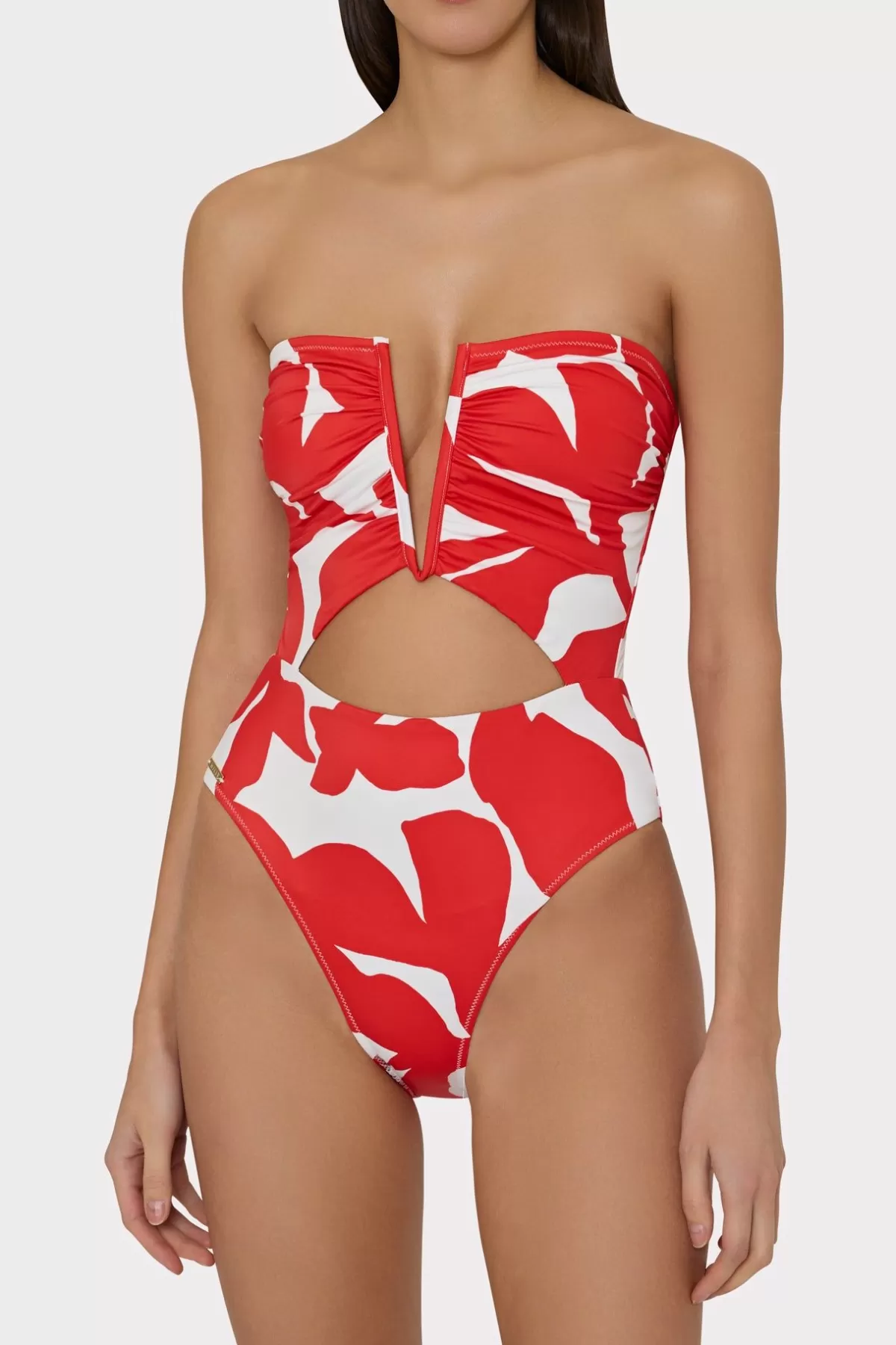 Beach Diva Grand Foliage Printed One Piece-MILLY Outlet