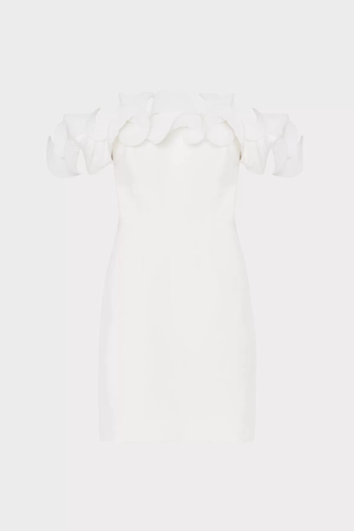 Gizelle Ruffle Off The Shoulder Dress-MILLY Online