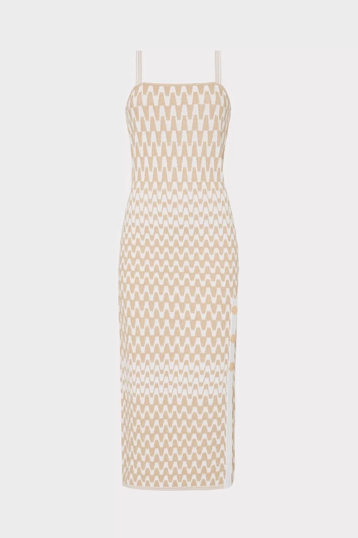 Gradient Zig Zag Midi Dress-MILLY Outlet