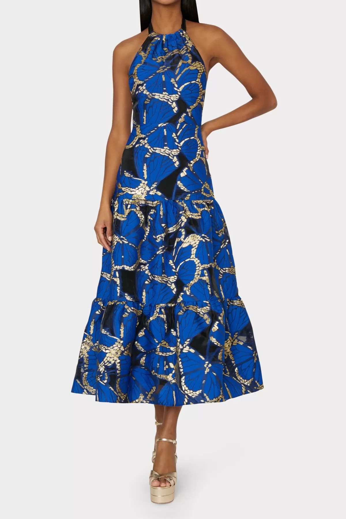 Hayden Butterfly Jacquard Dress-MILLY Online