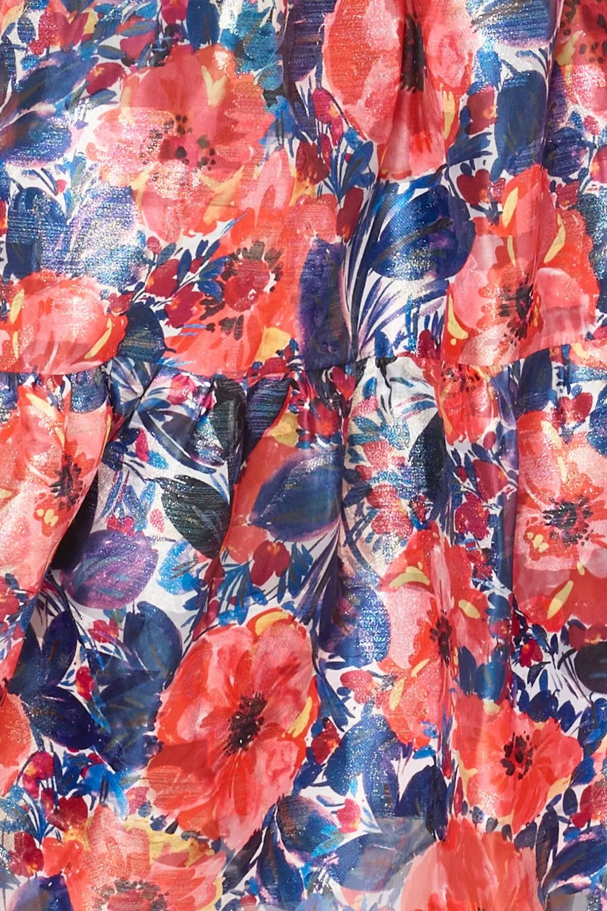 Hayden Watercolor Poppy Jacquard Dress-MILLY Sale