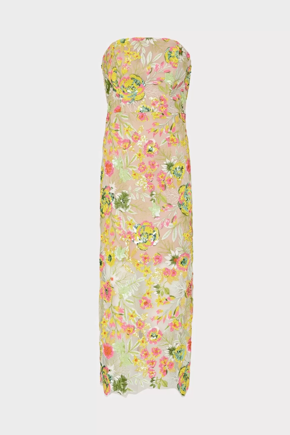 Kait Botanical Petals Sequins Dress-MILLY Best Sale