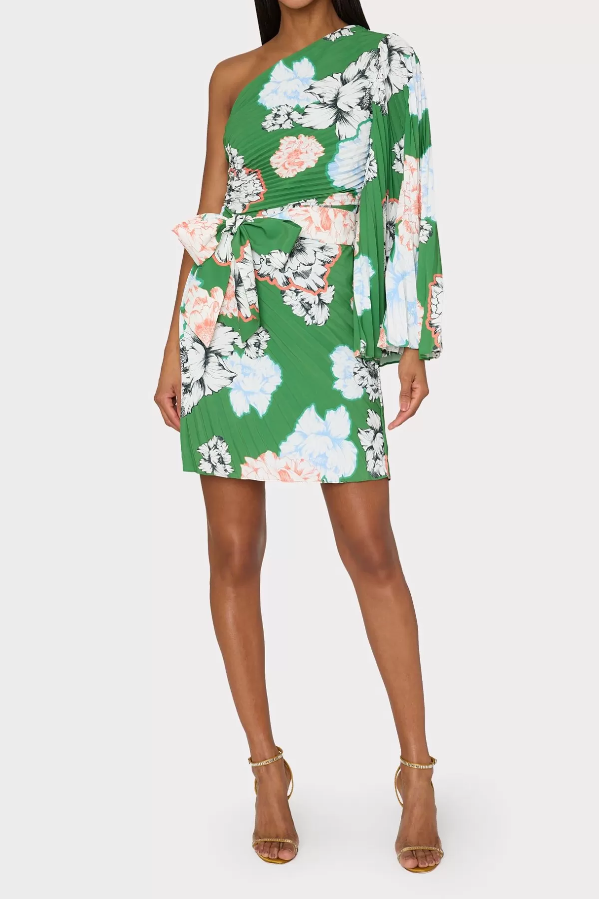 Linden Petals In Bloom Pleated Dress-MILLY Flash Sale