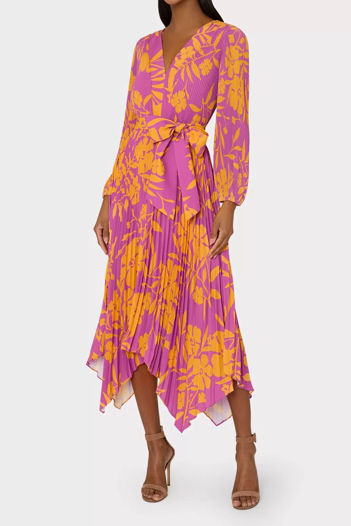 Liora Marigold Aroma Pleated Dress-MILLY Sale