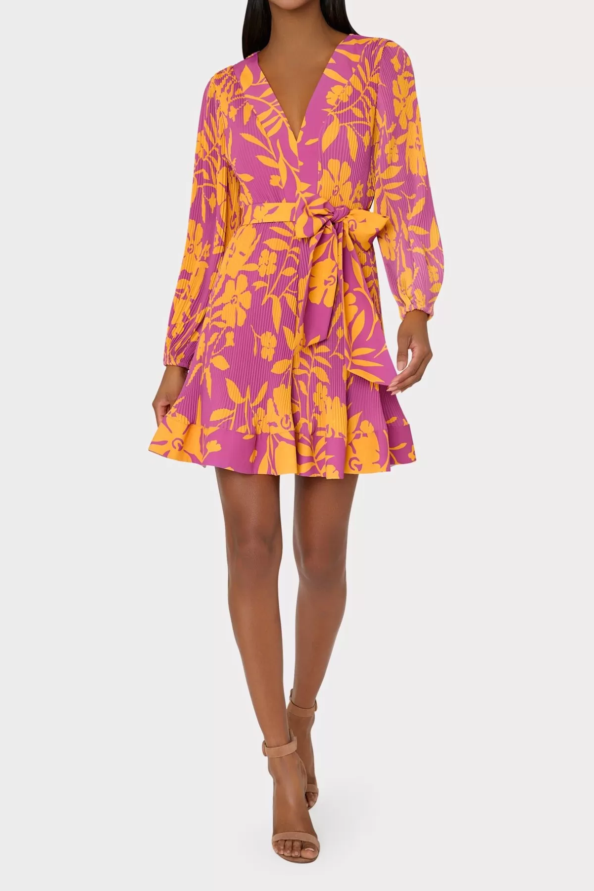 Liv Marigold Aroma Pleated Dress-MILLY Cheap