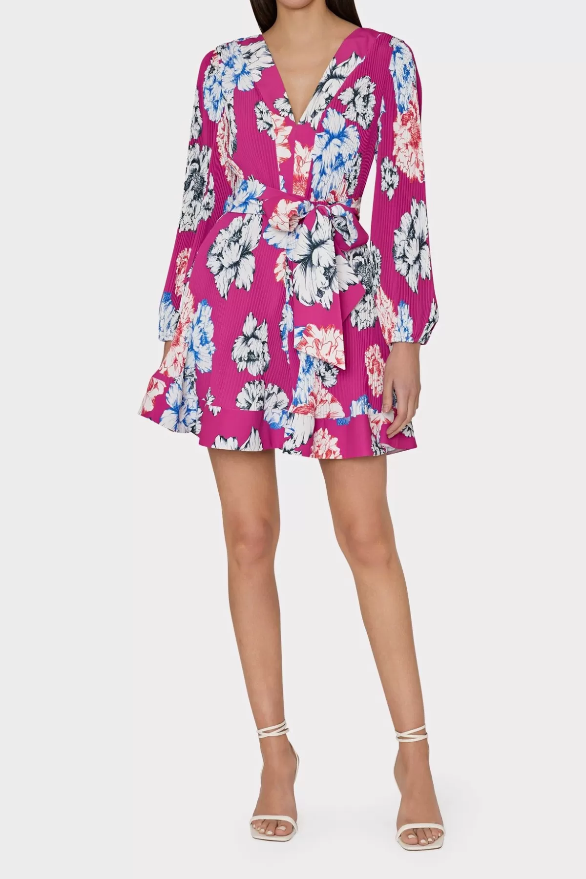 Liv Petals In Bloom Pleated Dress-MILLY Hot