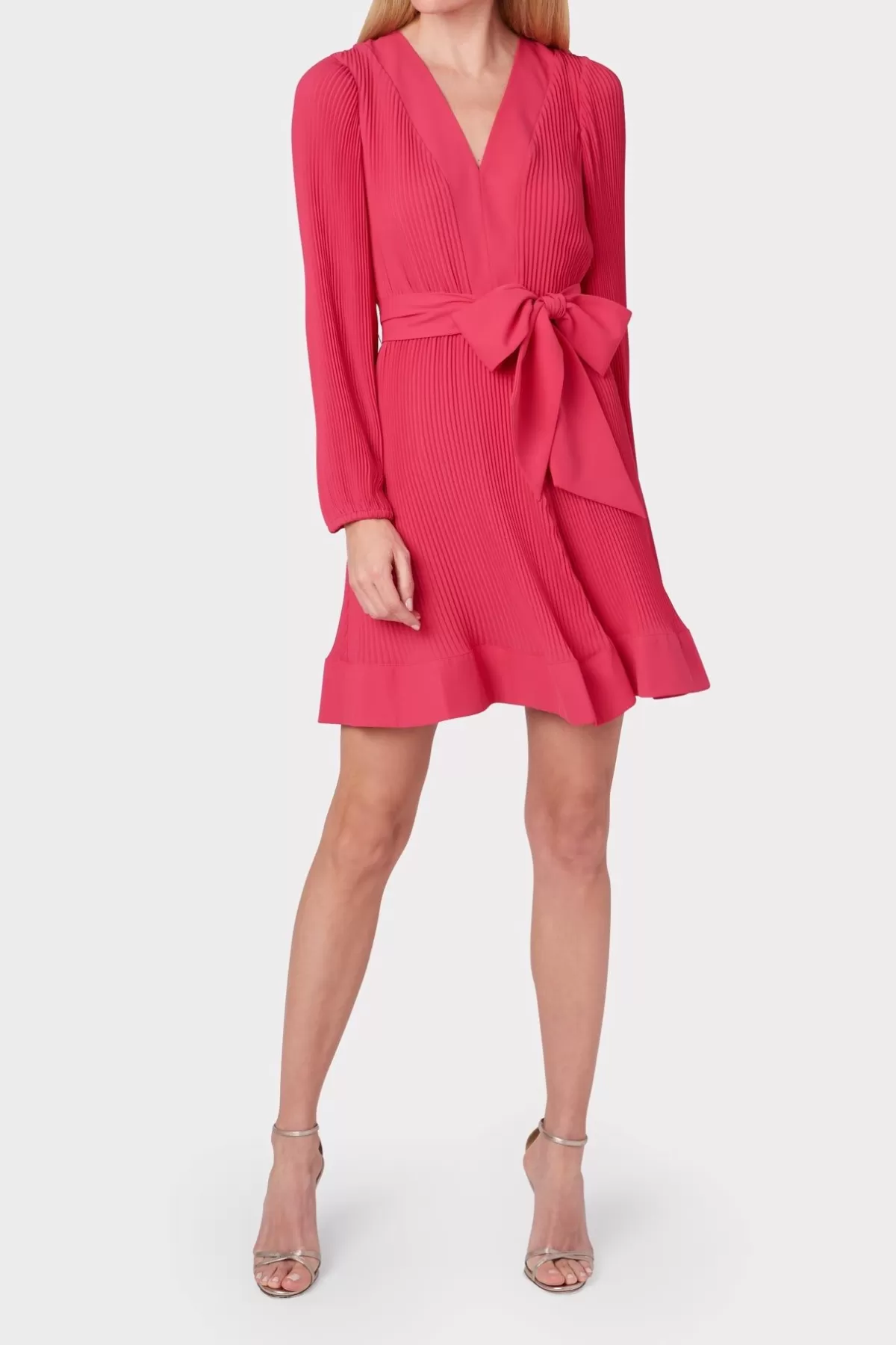 Liv Pleated Dress-MILLY Shop