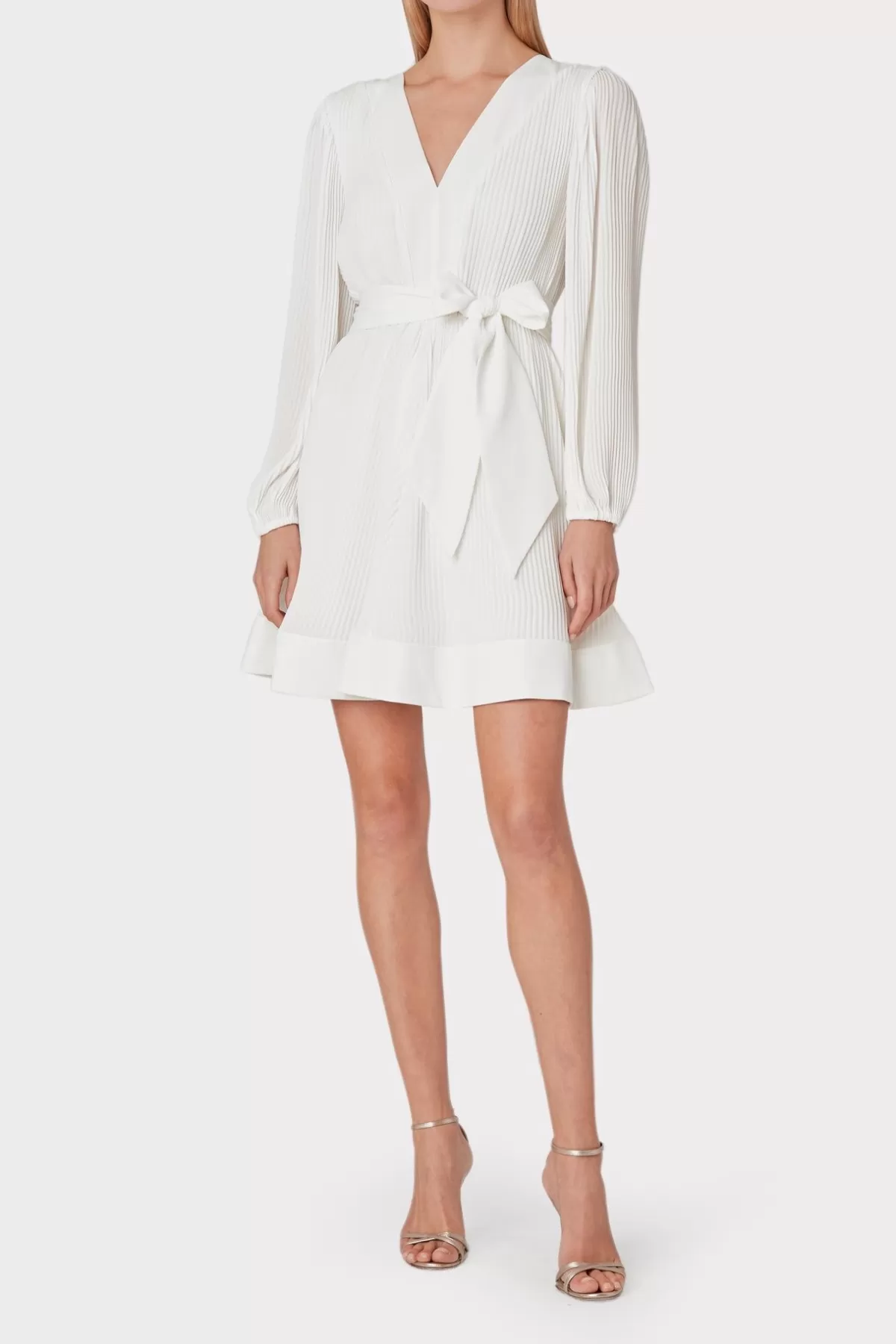 Liv Pleated Dress-MILLY Discount