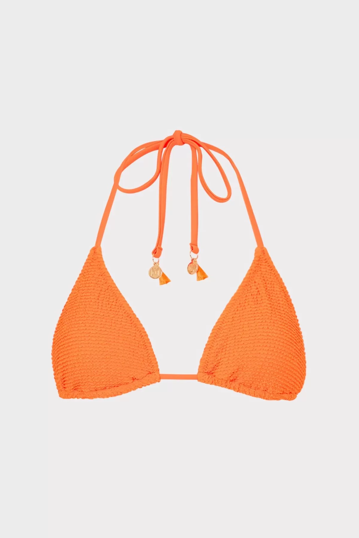 Lori Textured Triangle Bikini Top-MILLY Fashion