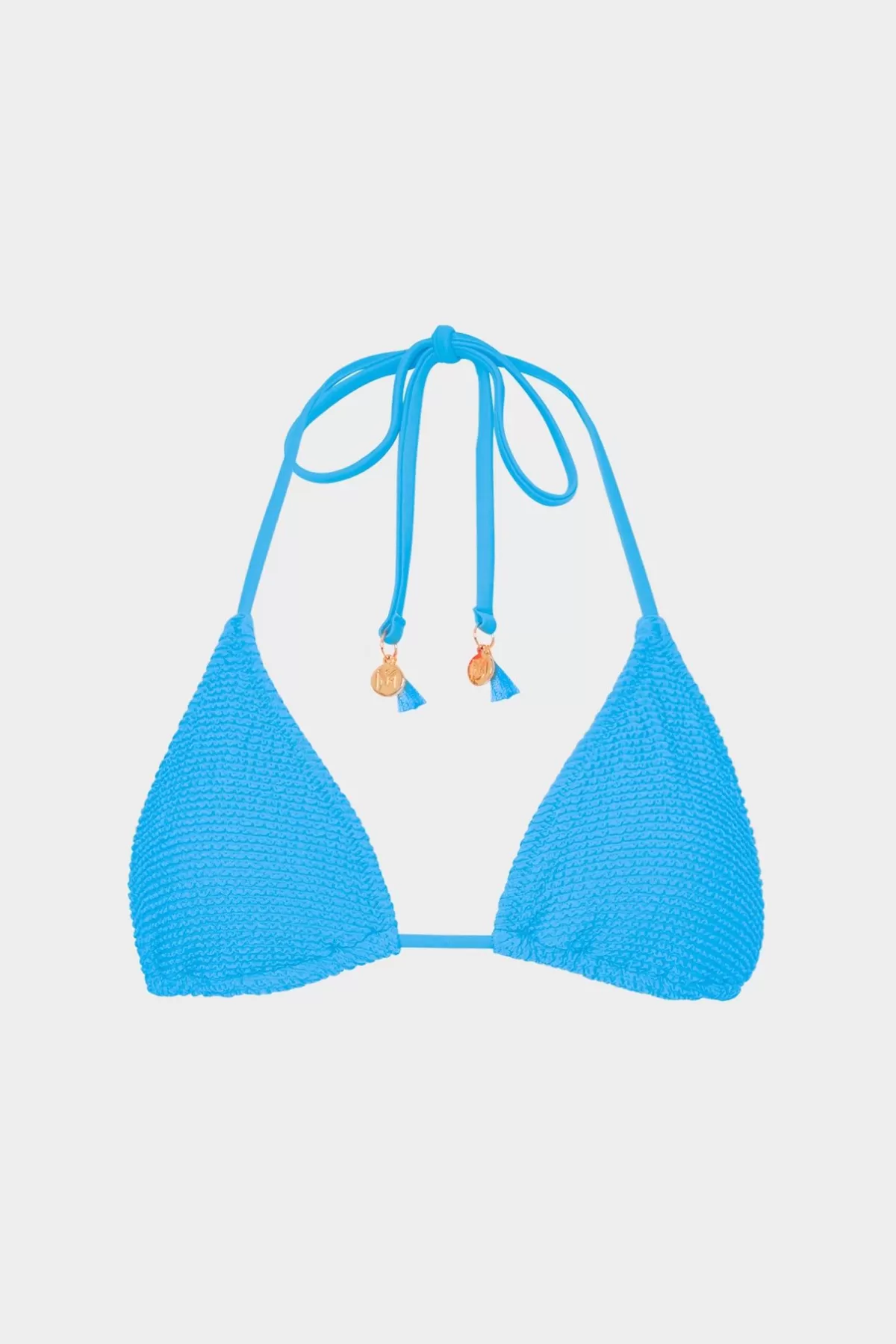 Lori Textured Triangle Bikini Top-MILLY Outlet