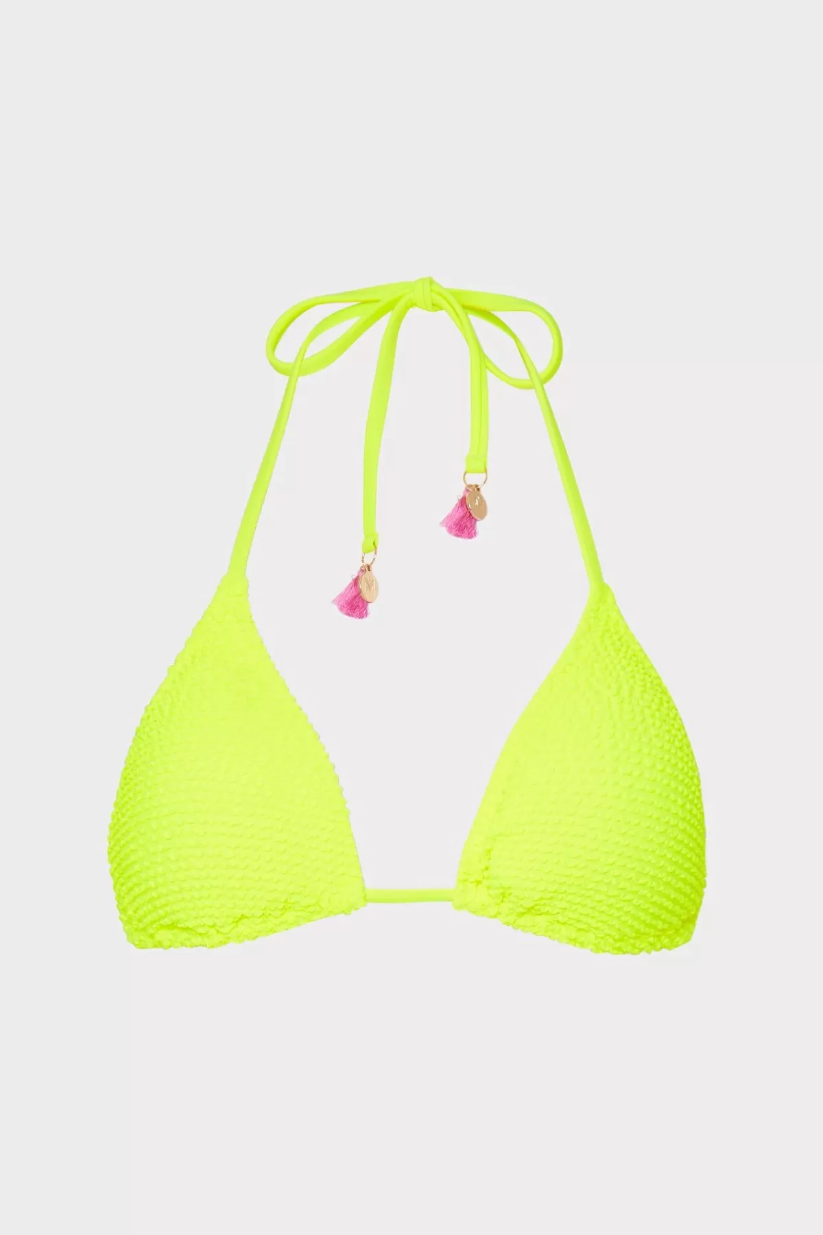 Lori Textured Triangle Bikini Top-MILLY Best