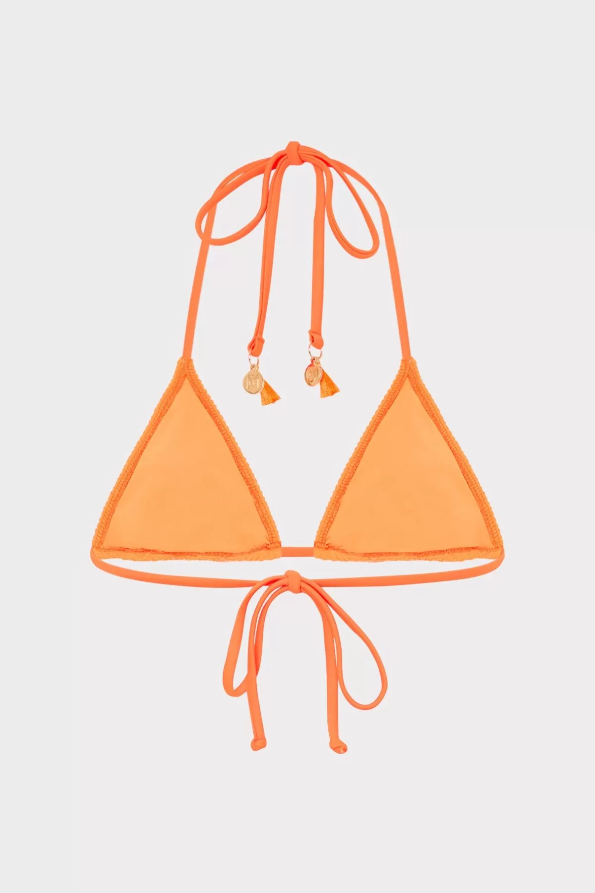 Lori Textured Triangle Bikini Top-MILLY Fashion