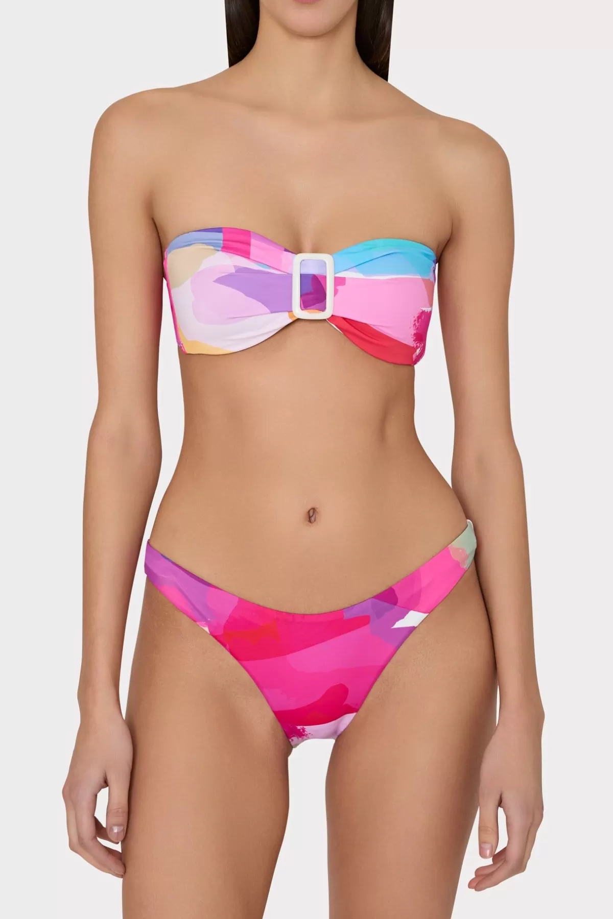 Margot Rainbow Waterfall Bikini Bottom-MILLY New