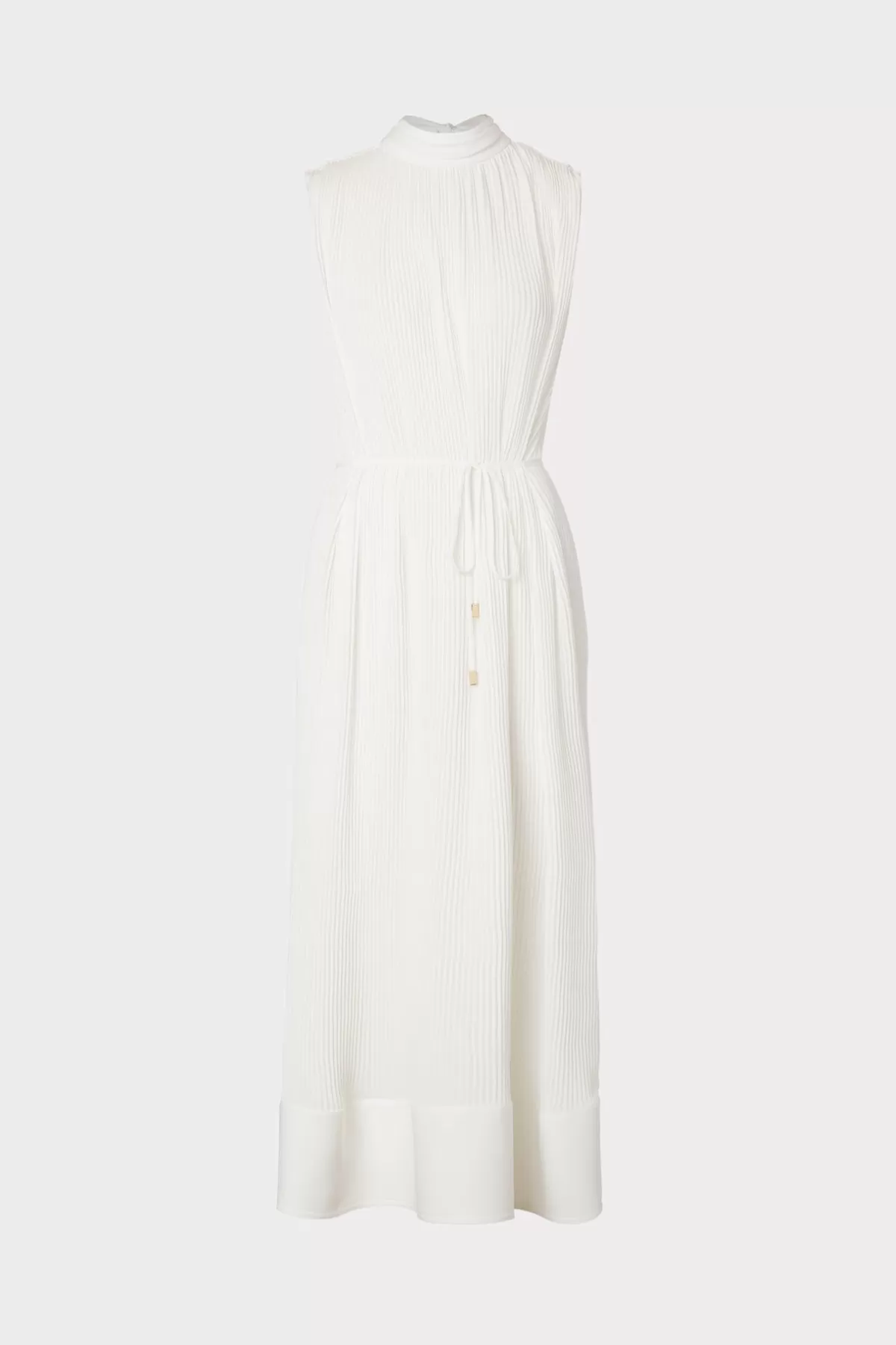 Melina Solid Pleated Dress-MILLY Flash Sale