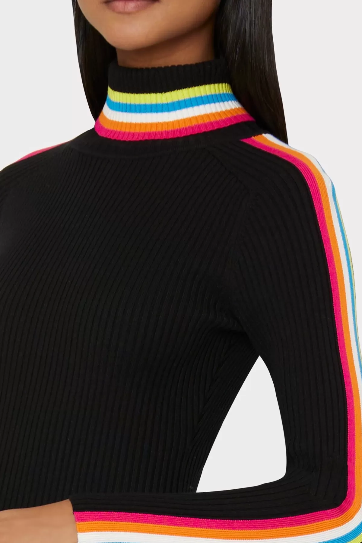 Multi Color Racer Stripe Mini Dress-MILLY Sale