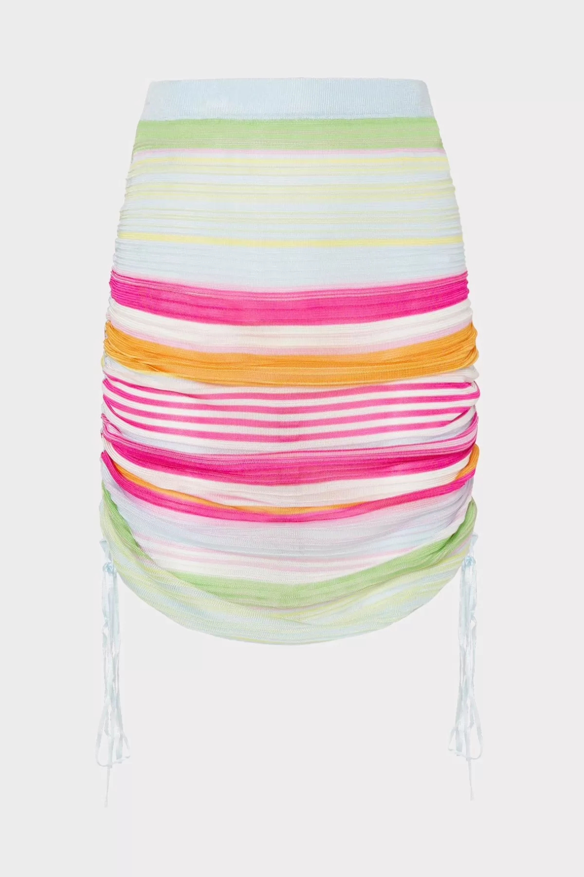 Multi Stripe Ruched Skirt-MILLY Store