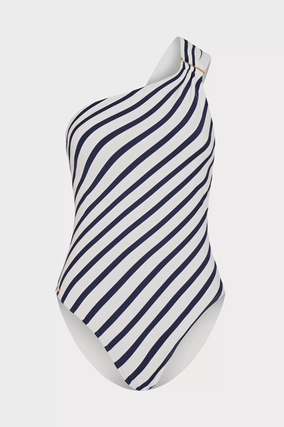 Nautical Stripe One Shoulder One Piece-MILLY Online