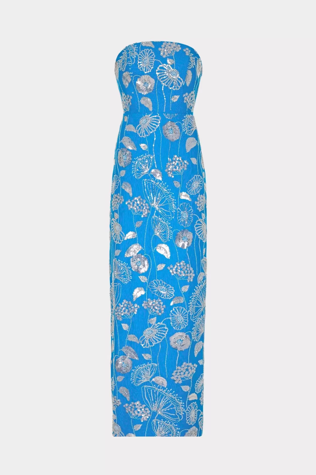 Orion Sequin Embellished Linen Dress-MILLY Clearance