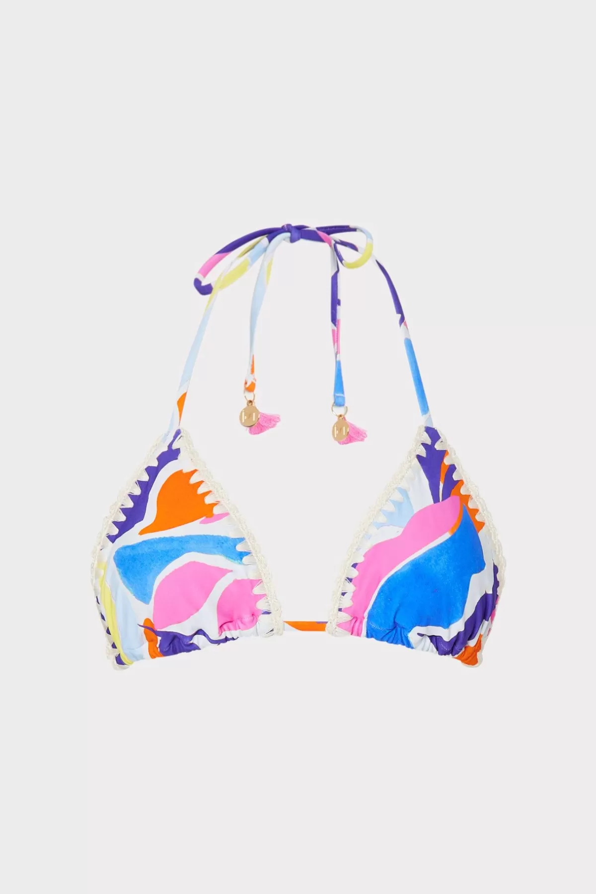 Painted Bloom Bikini Top-MILLY New