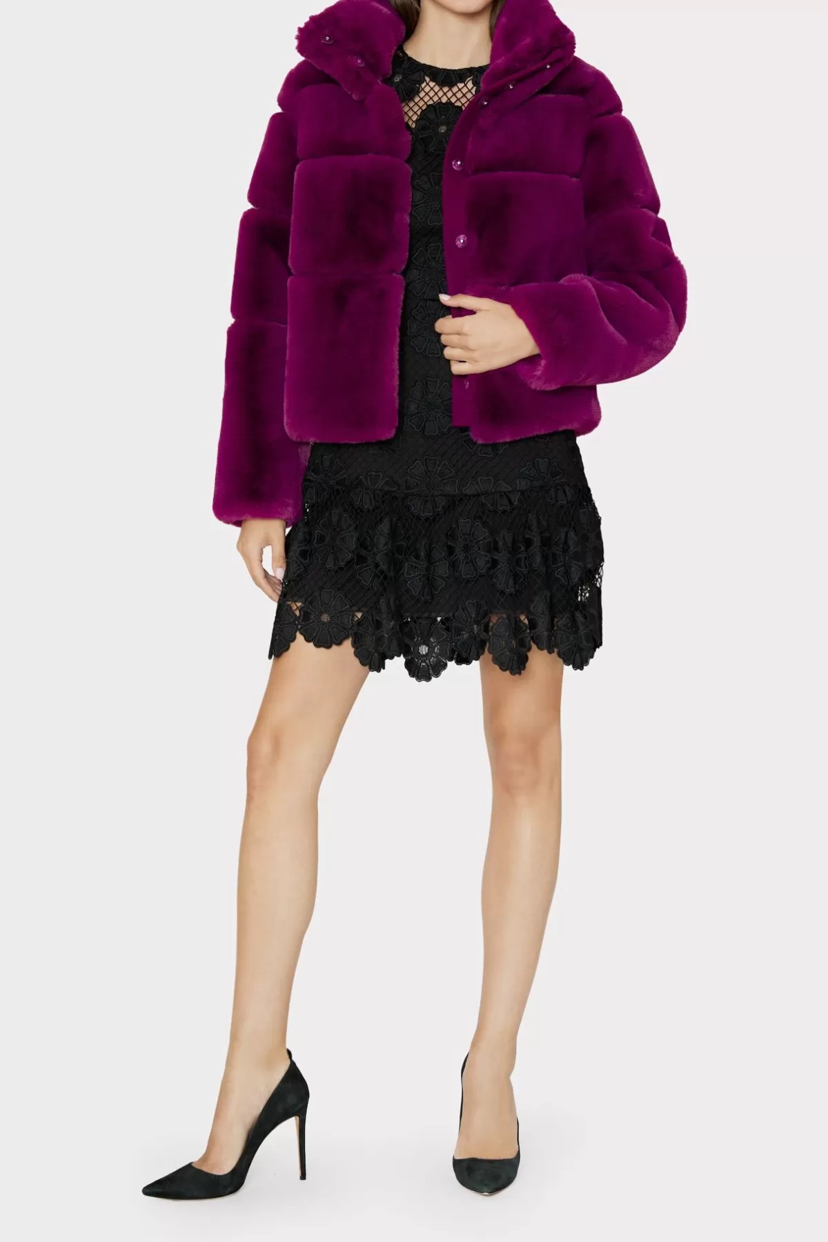 Rivera Faux Fur Jacket-MILLY Outlet