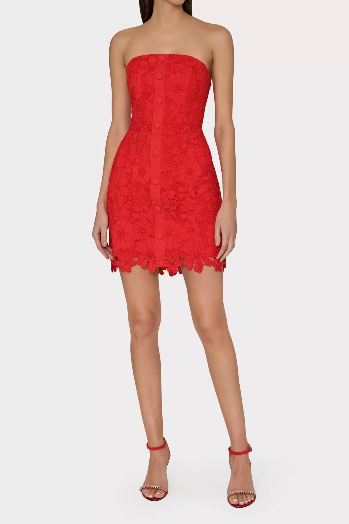 Roja Lace Mini Dress-MILLY Sale