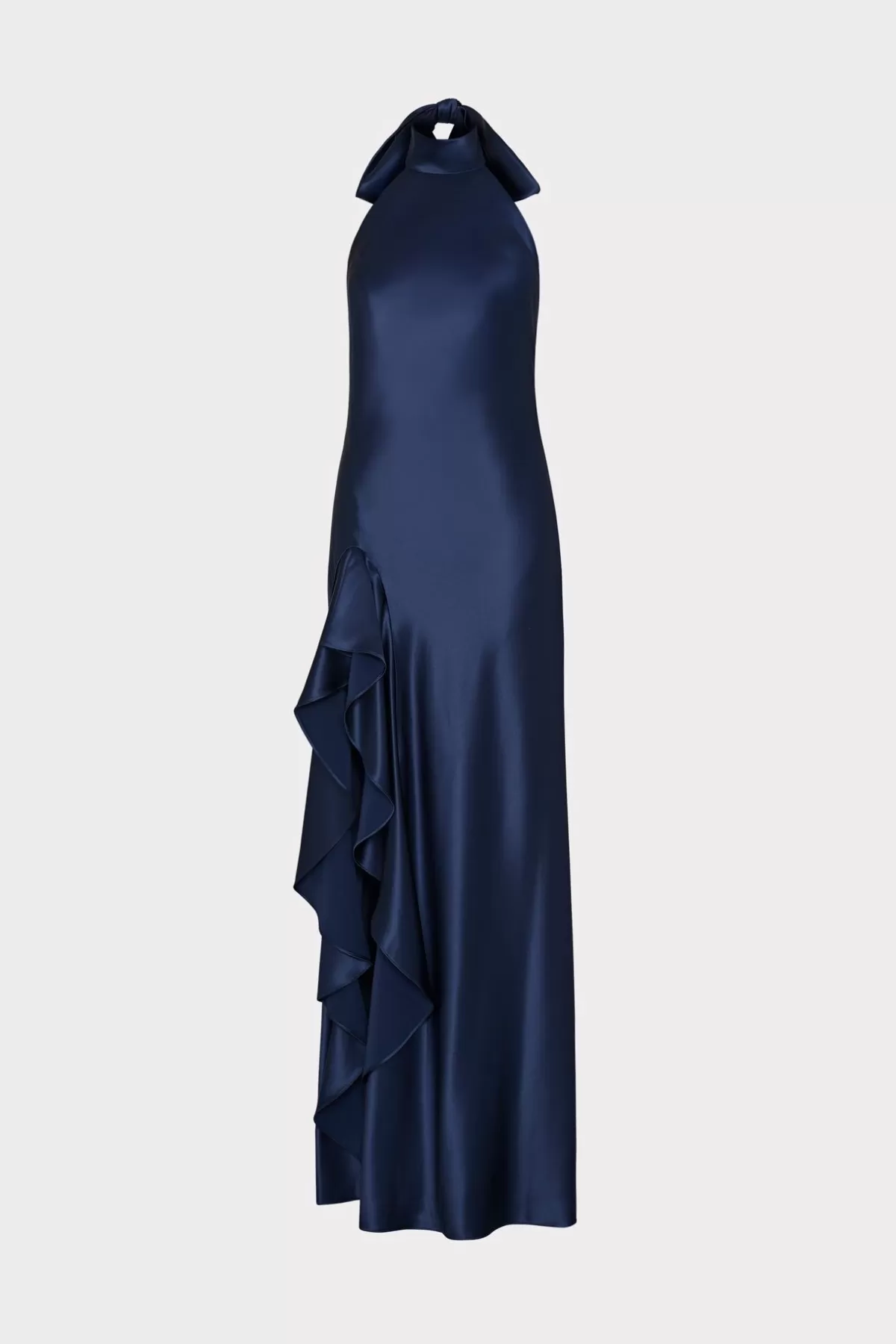 Roux Hammered Satin Gown-MILLY Fashion