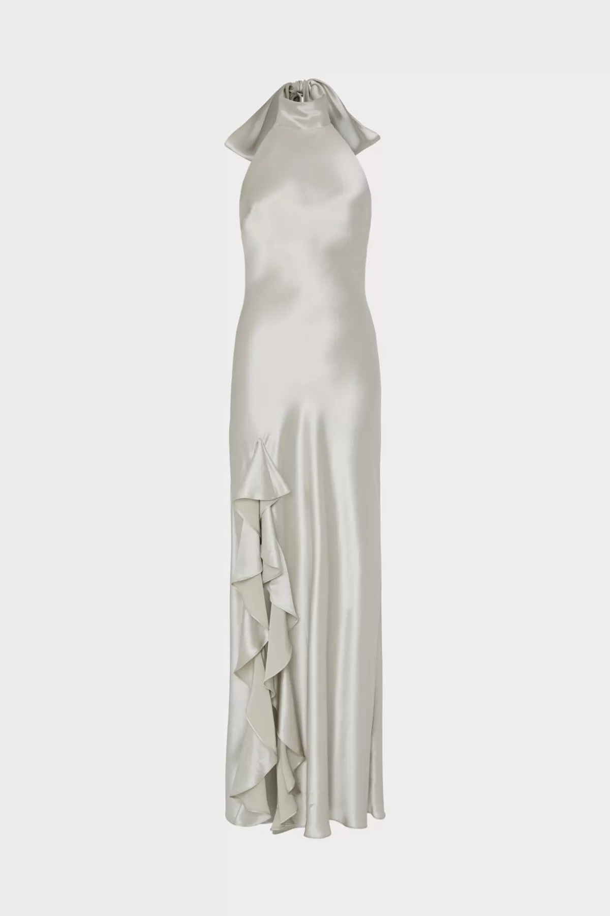 Roux Hammered Satin Gown-MILLY Fashion