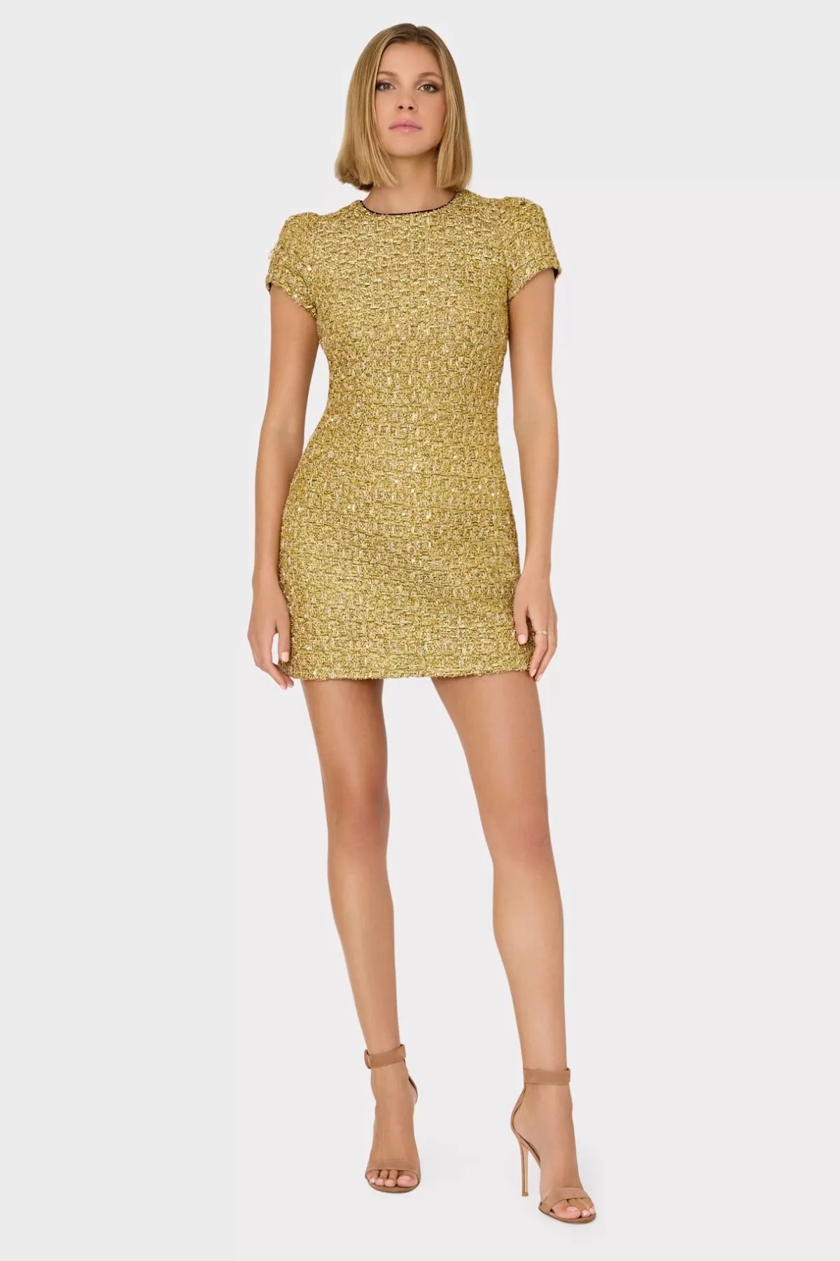 Rowen Metallic Tweed Dress-MILLY Hot