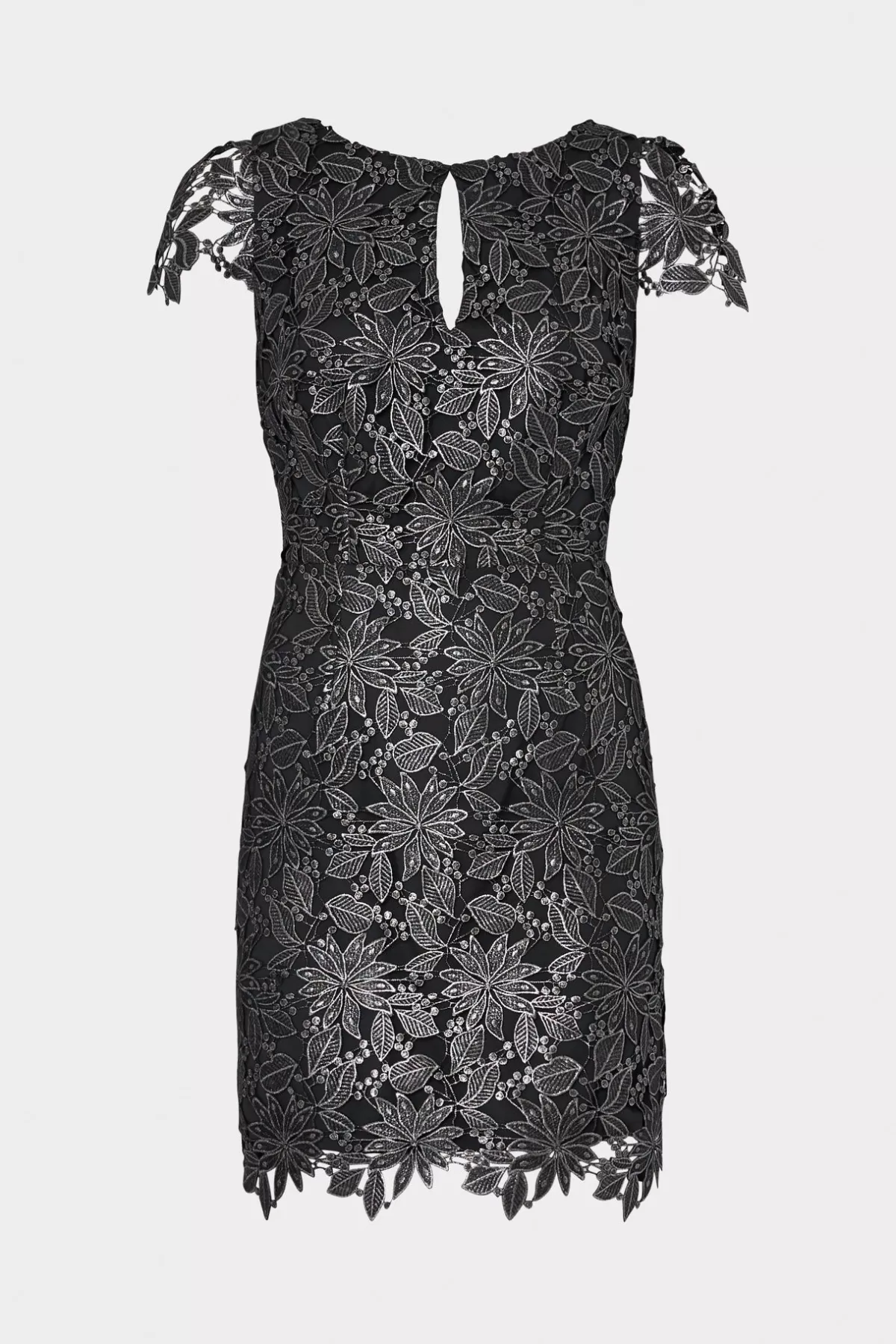 Shayna Foiled Lace Dress-MILLY Cheap