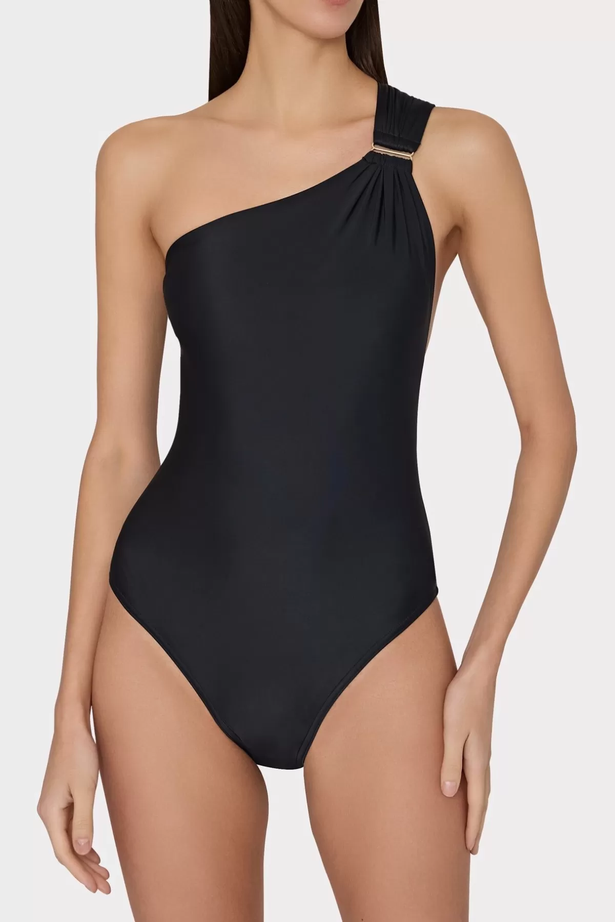 Solid Carvico Vita One Shoulder One Piece-MILLY Best