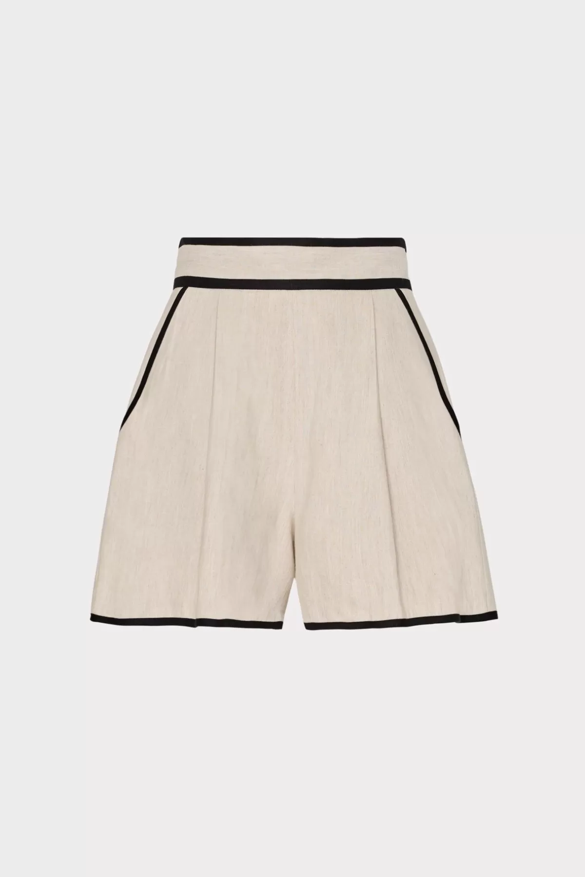 Solid Linen Shorts-MILLY Best Sale