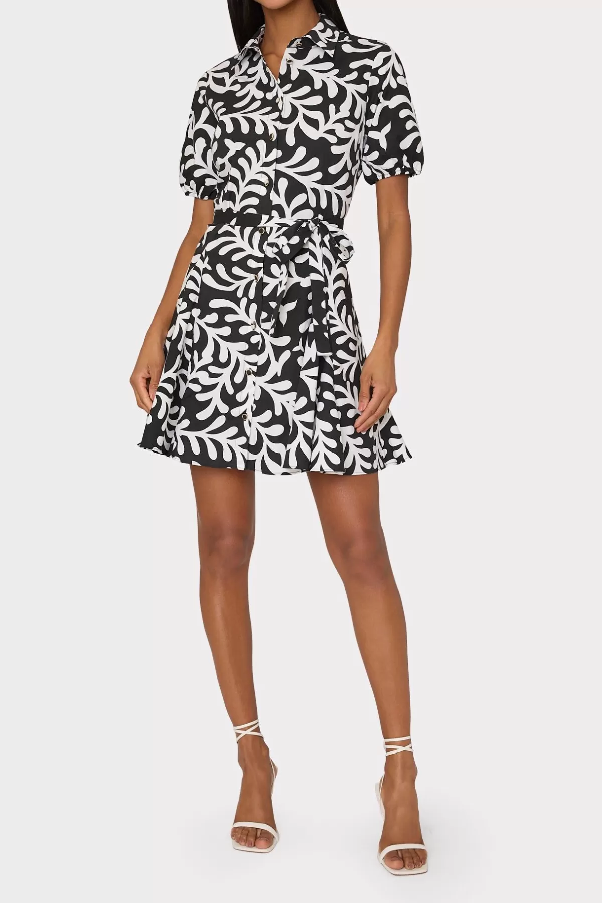 Spanish Vine Poplin Mini Dress-MILLY Best Sale