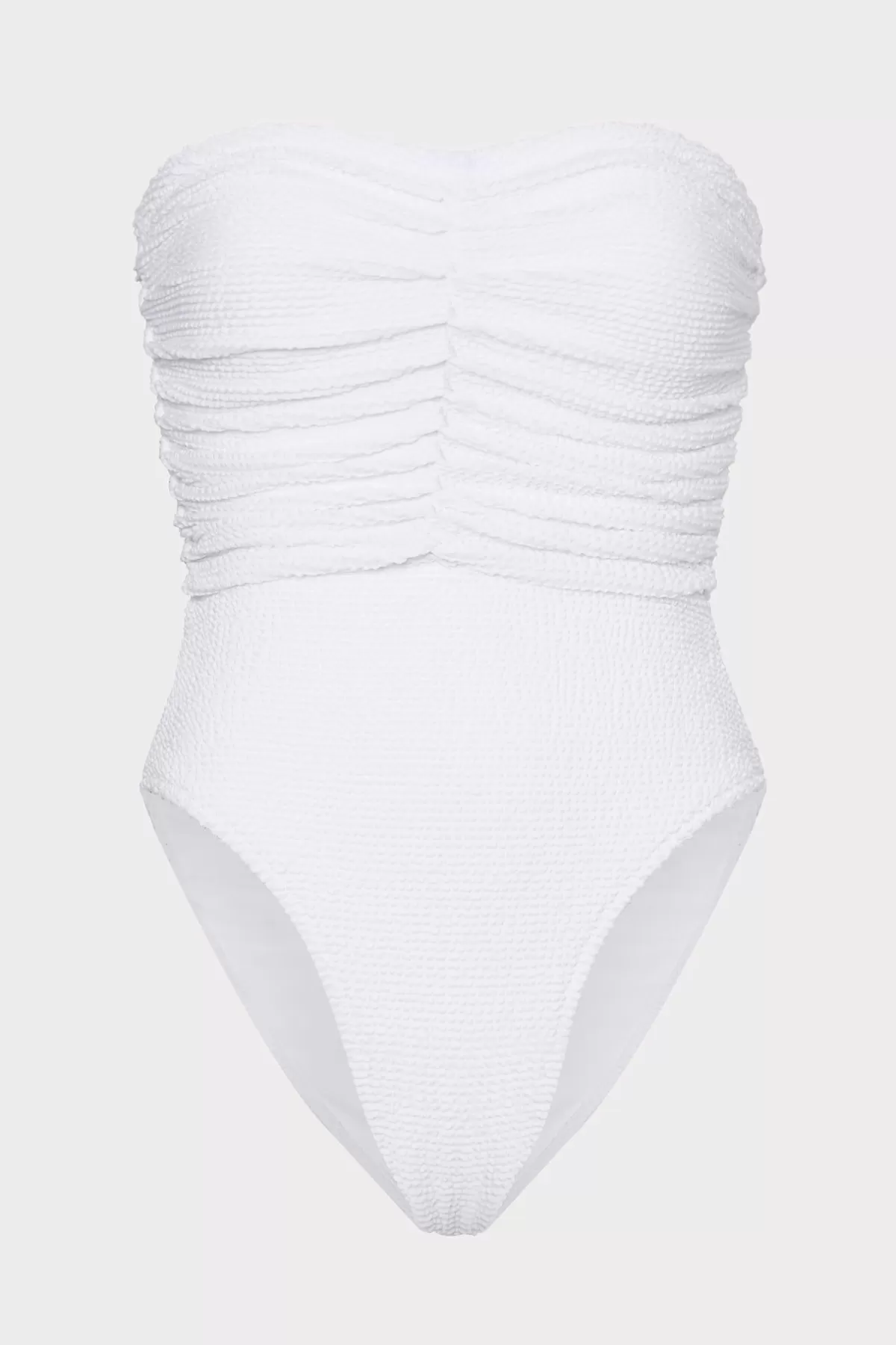 Textured Ruched One Piece-MILLY Cheap