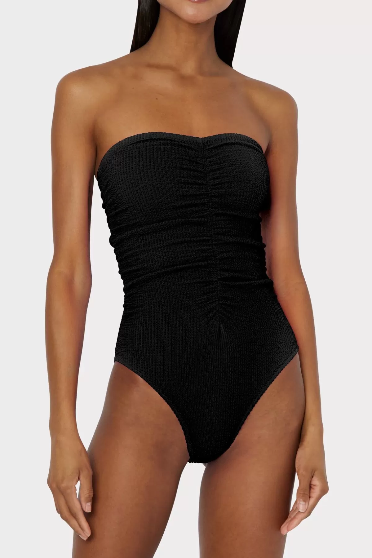 Textured Ruched One Piece-MILLY Outlet