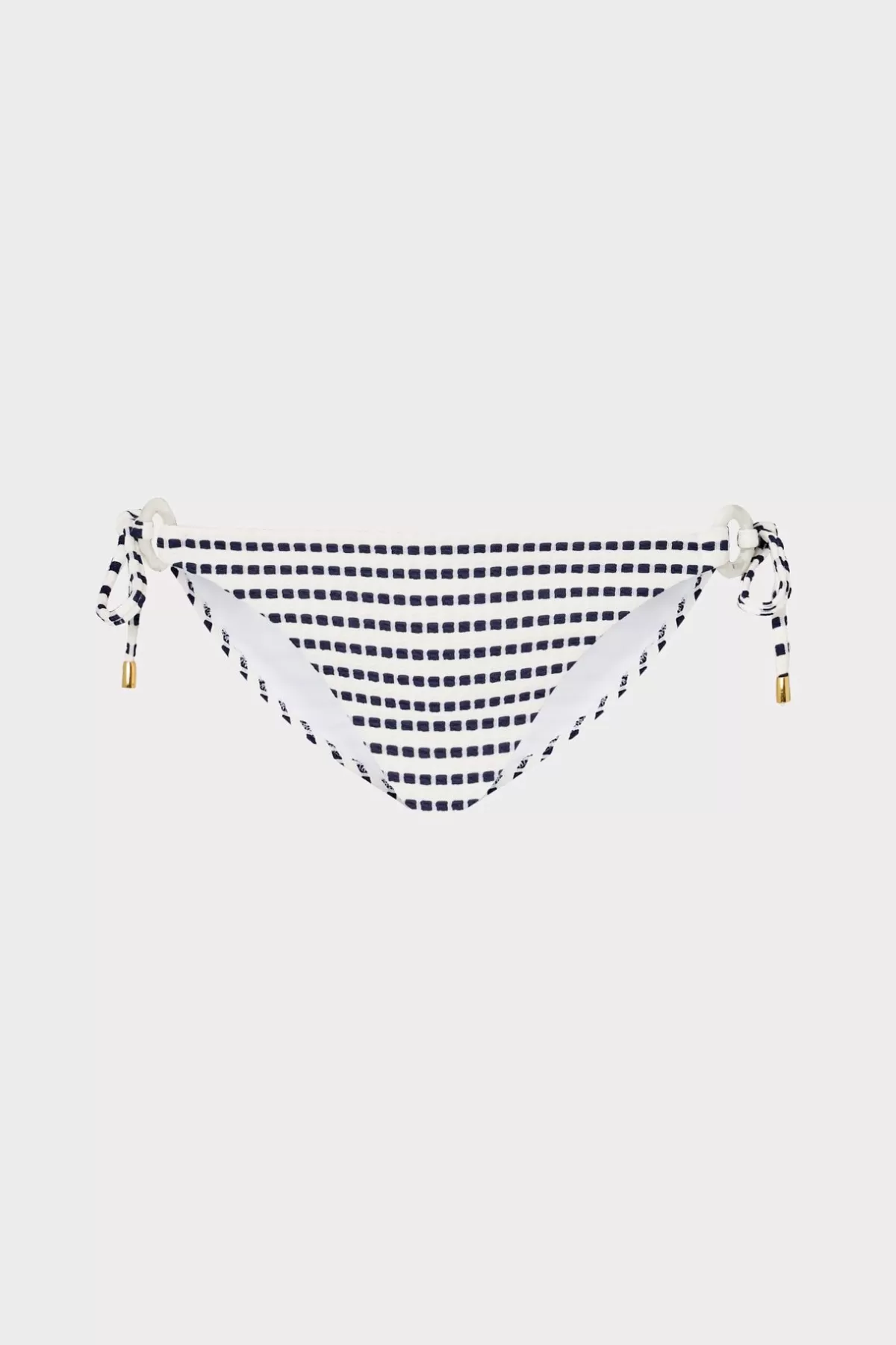 Textured Stripe Ring Bikini Bottom-MILLY Outlet