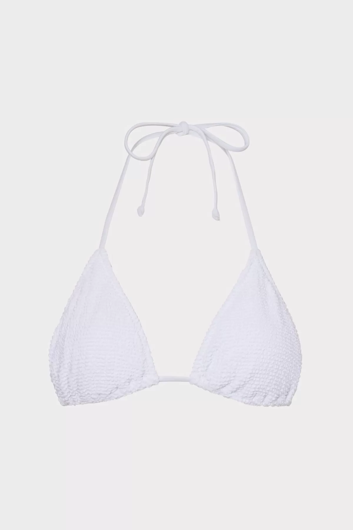 Textured Triangle Bikini Top-MILLY Fashion