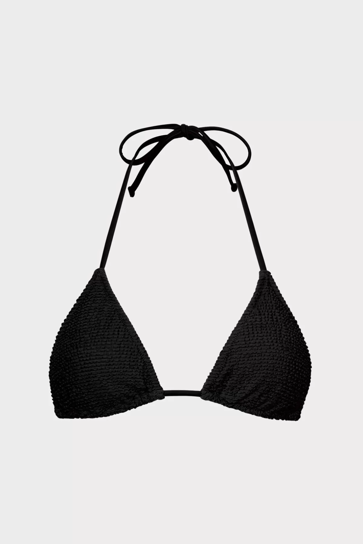 Textured Triangle Bikini Top-MILLY Store