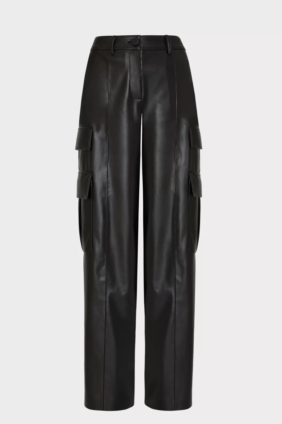 Tobias Vegan Leather Cargo Pants-MILLY Online