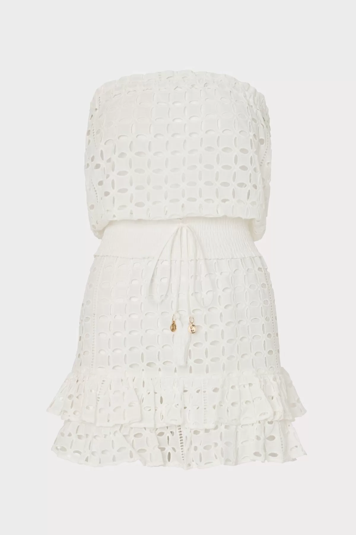 Verity Cotton Eyelet Dress-MILLY Clearance