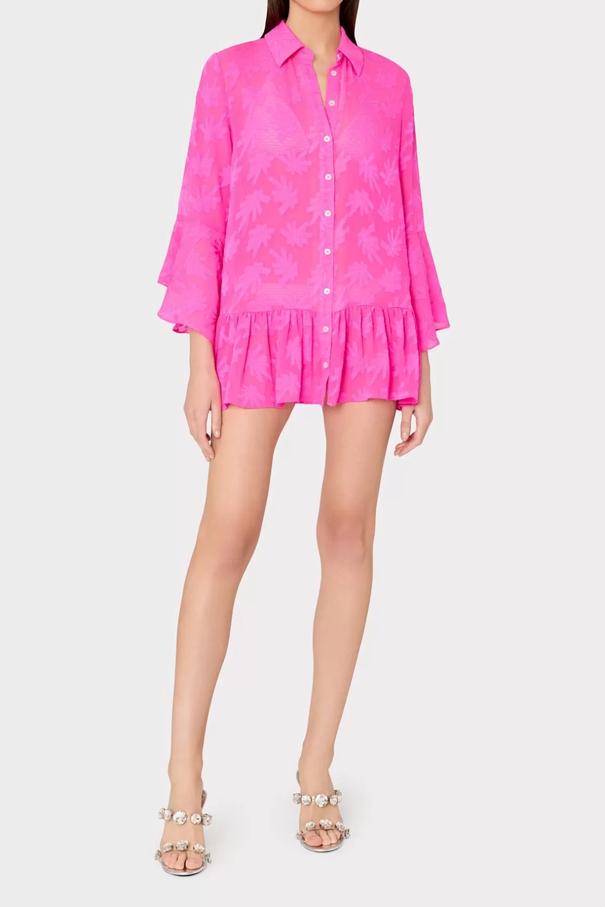 Vierra Burnout Coverup Dress-MILLY Store