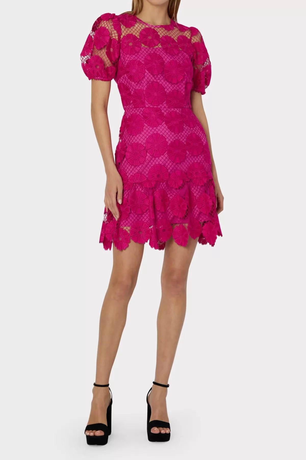 Yasmin Daisy Lace Dress-MILLY Fashion