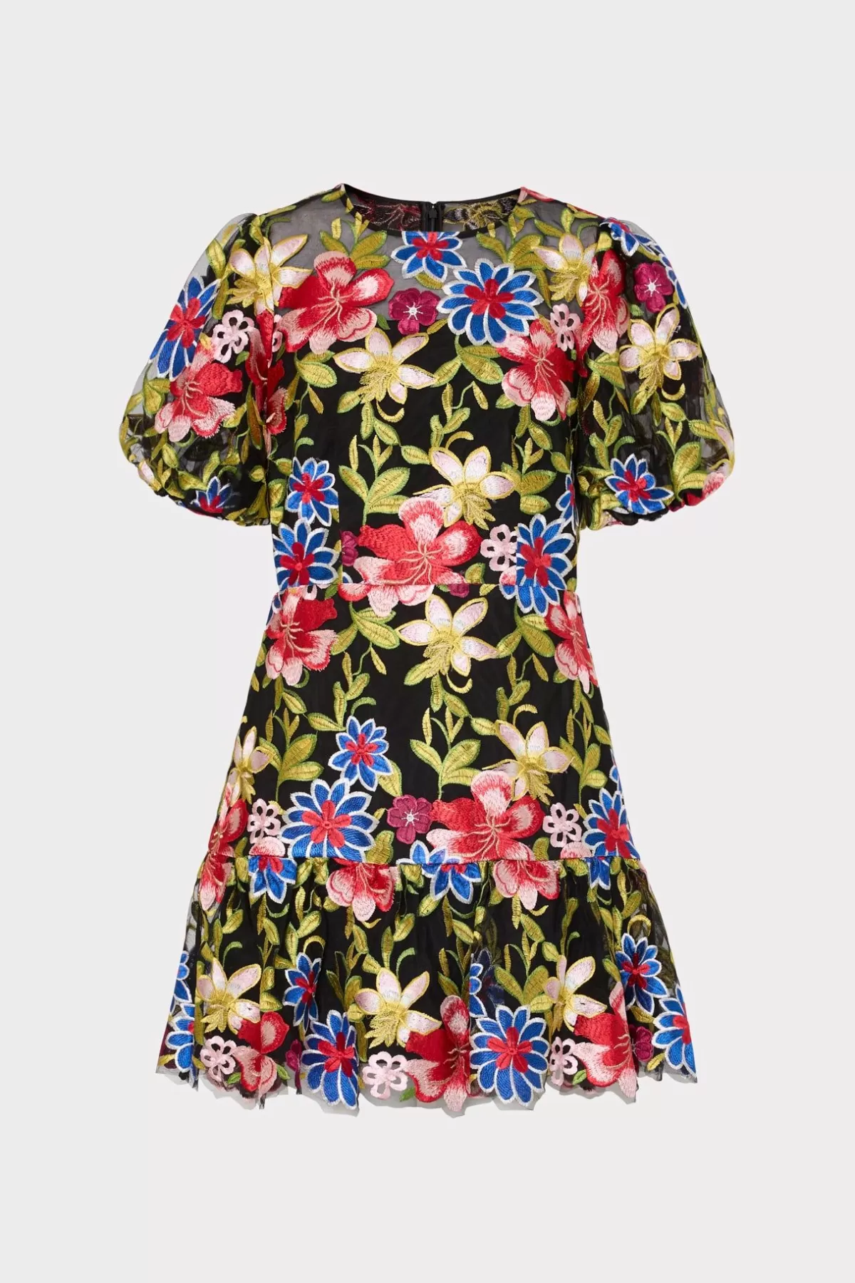 Yasmin Floral Embroidery Dress-MILLY Cheap