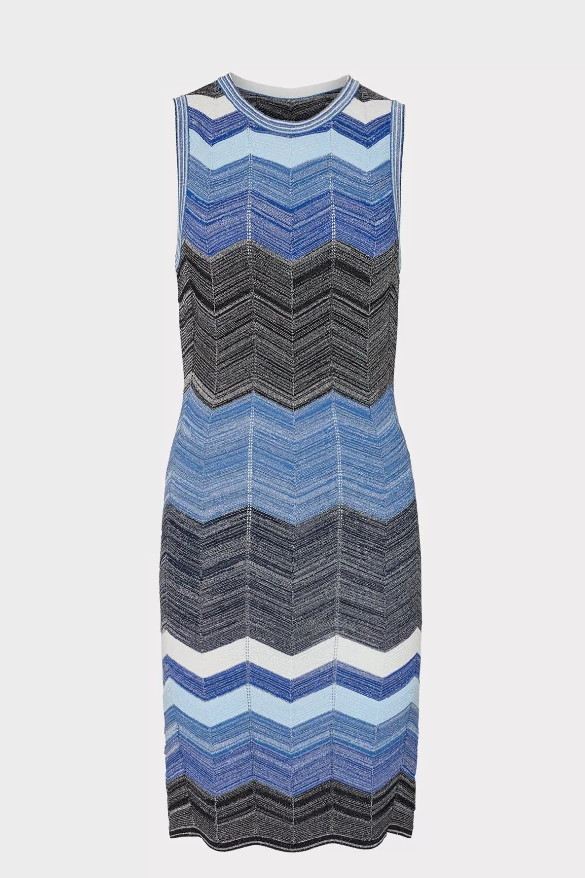 Zig Zag Knit Mini Dress-MILLY Sale