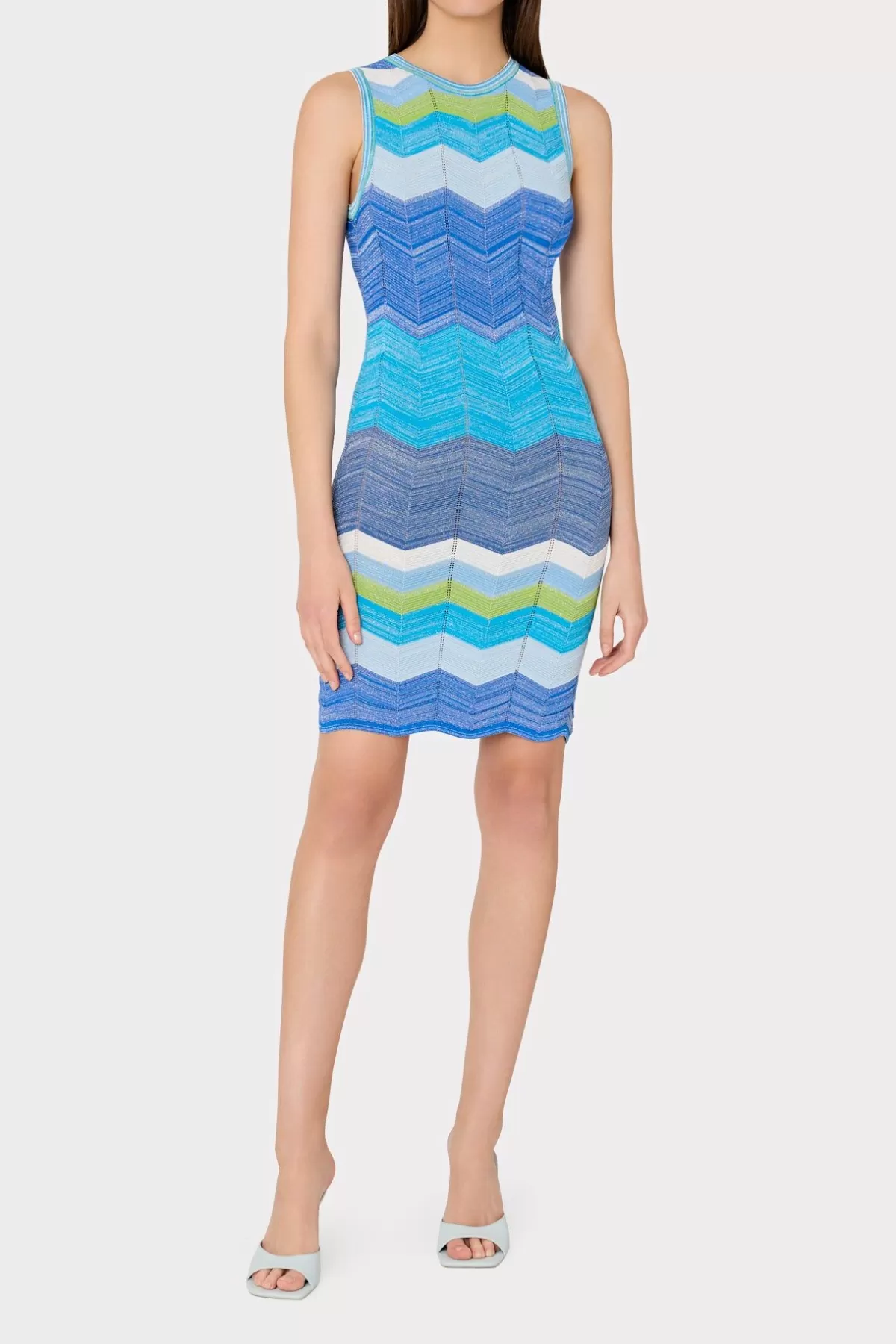 Zig Zag Knit Mini Dress-MILLY Flash Sale